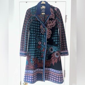 IVKO Blue and Pink Patterned Coat